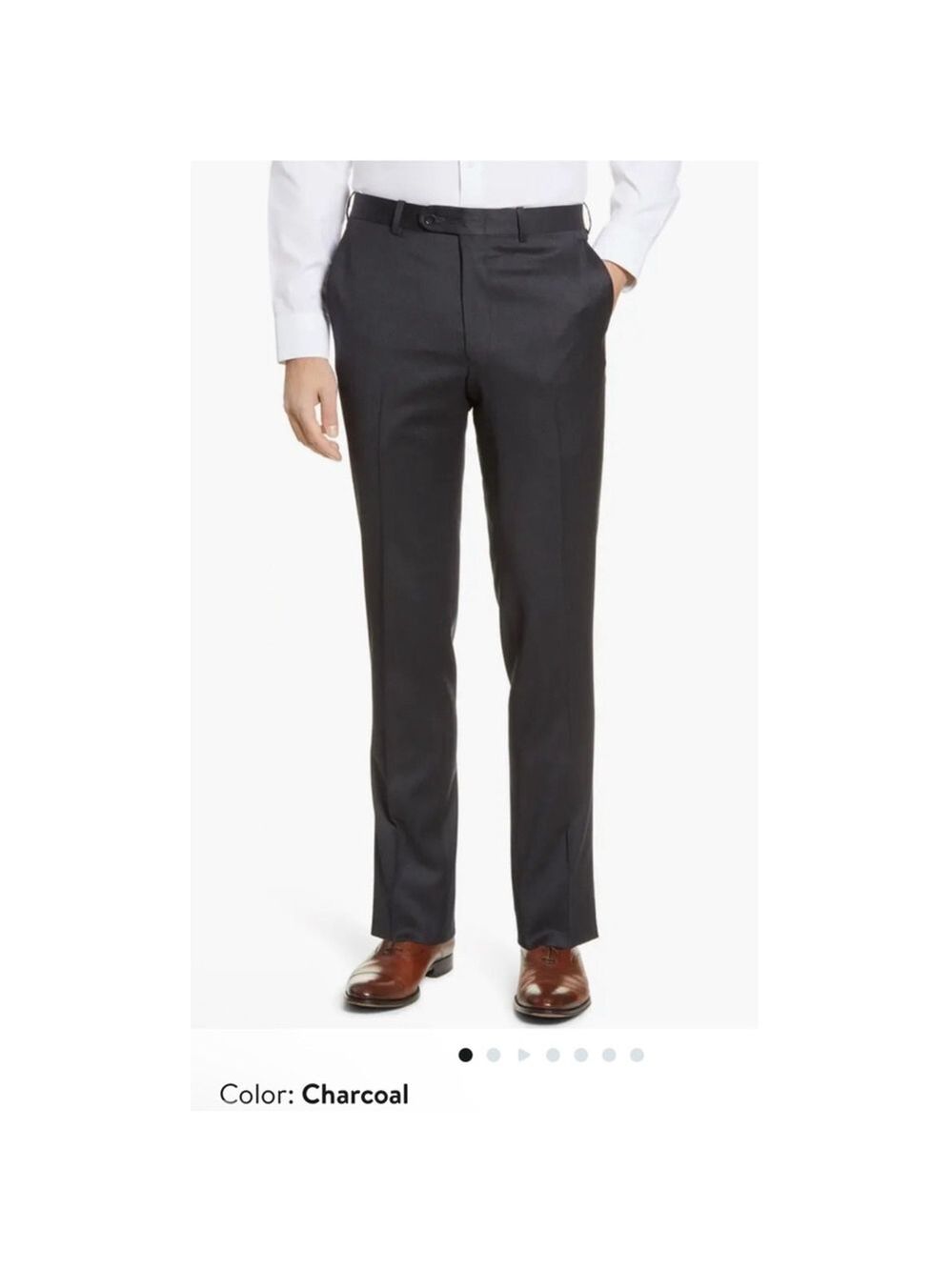 NWOT Peter Millar Dress Pants Size 38/39 Wool Blend Charcoal
